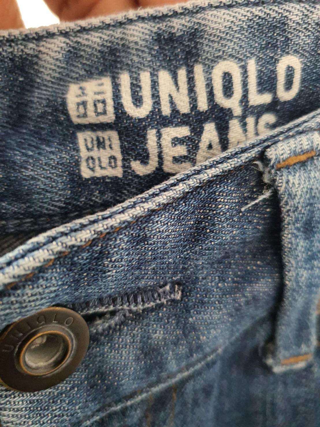 FF06295 กางเกงยีนส์มือสอง ฟอกนิ่ม แบรนด์ uniqlo jeans เอว 29 นิ่้ว