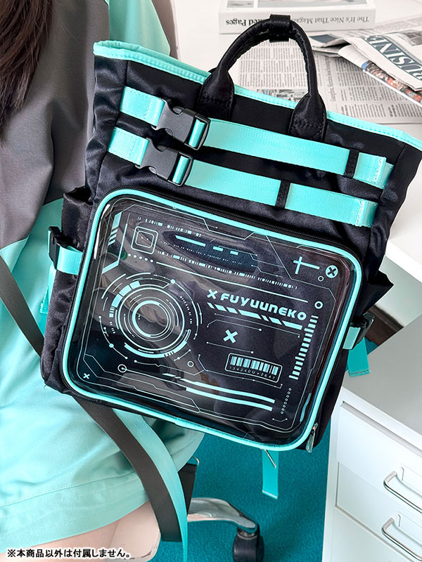 Oshikatsu Bag KINO- Techwear Style Black x Green(Provisional Pre-order)