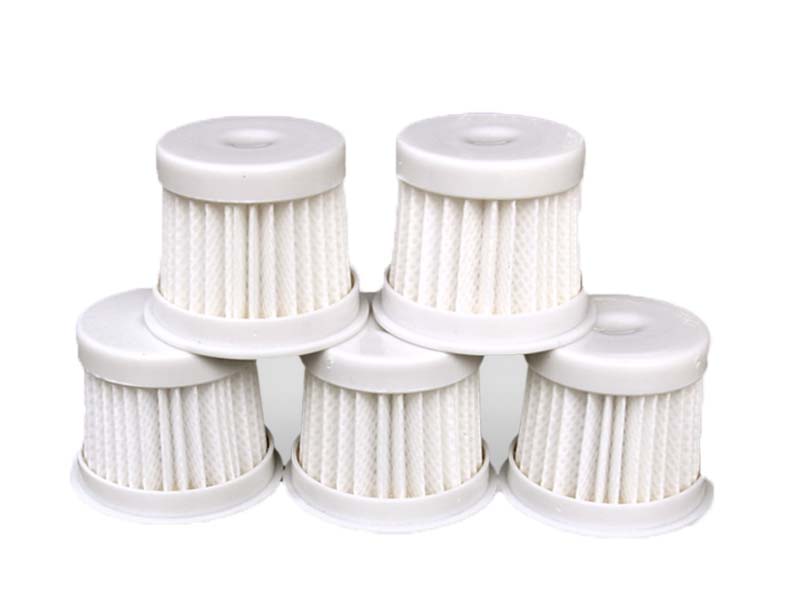 HF0037 ไส้กรองฝุ่น สำหรับเครื่องดูดไรฝุ่น HEPA Filter ทรงกระบอก ขนาด 3.5 * 3.4 * 4.2 cm (5ชิ้น/แพ็ค)