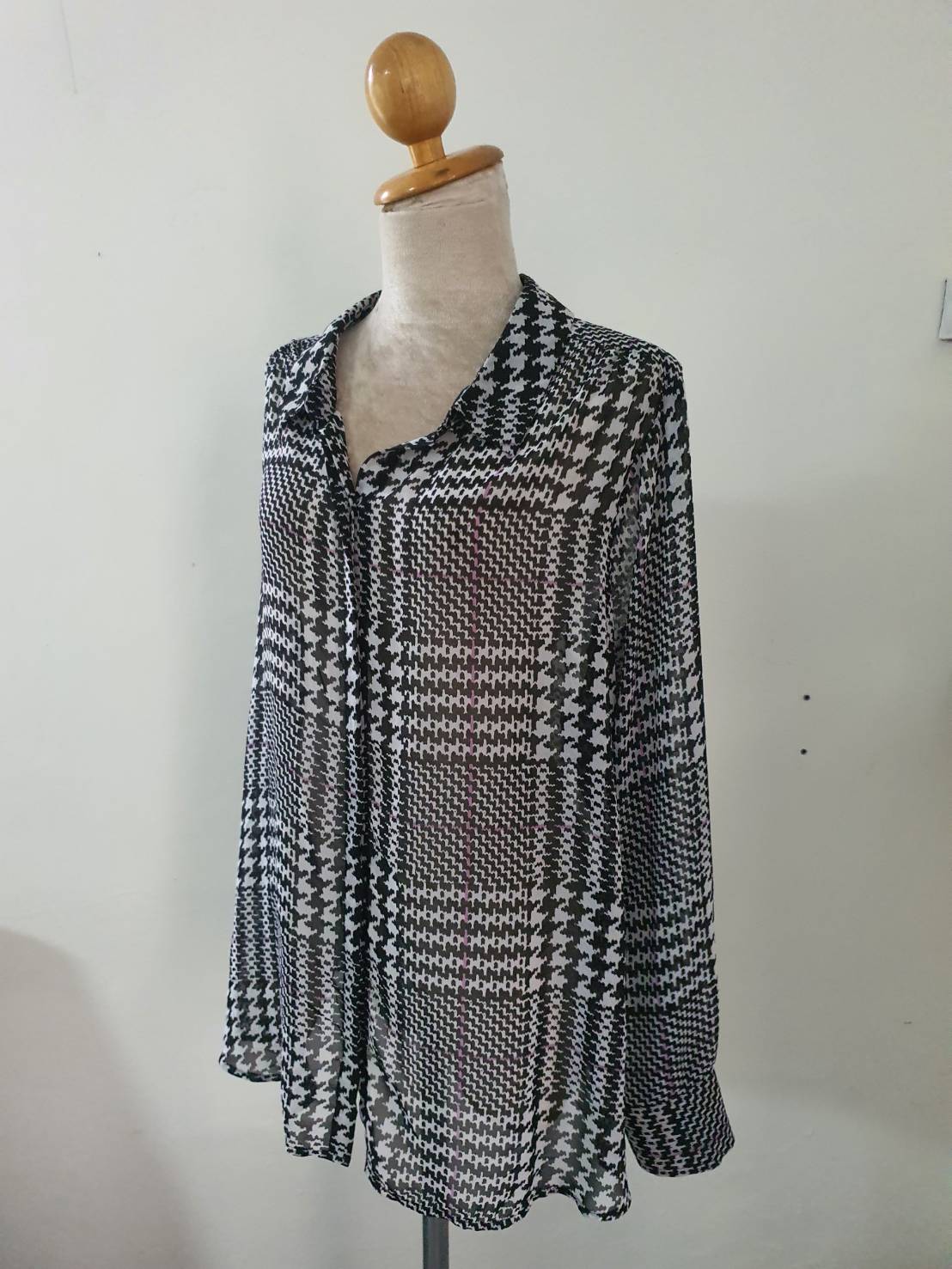 FF05658 เสื้อแฟชั่น ชีฟอง มือสอง อก 52 นิ้ว