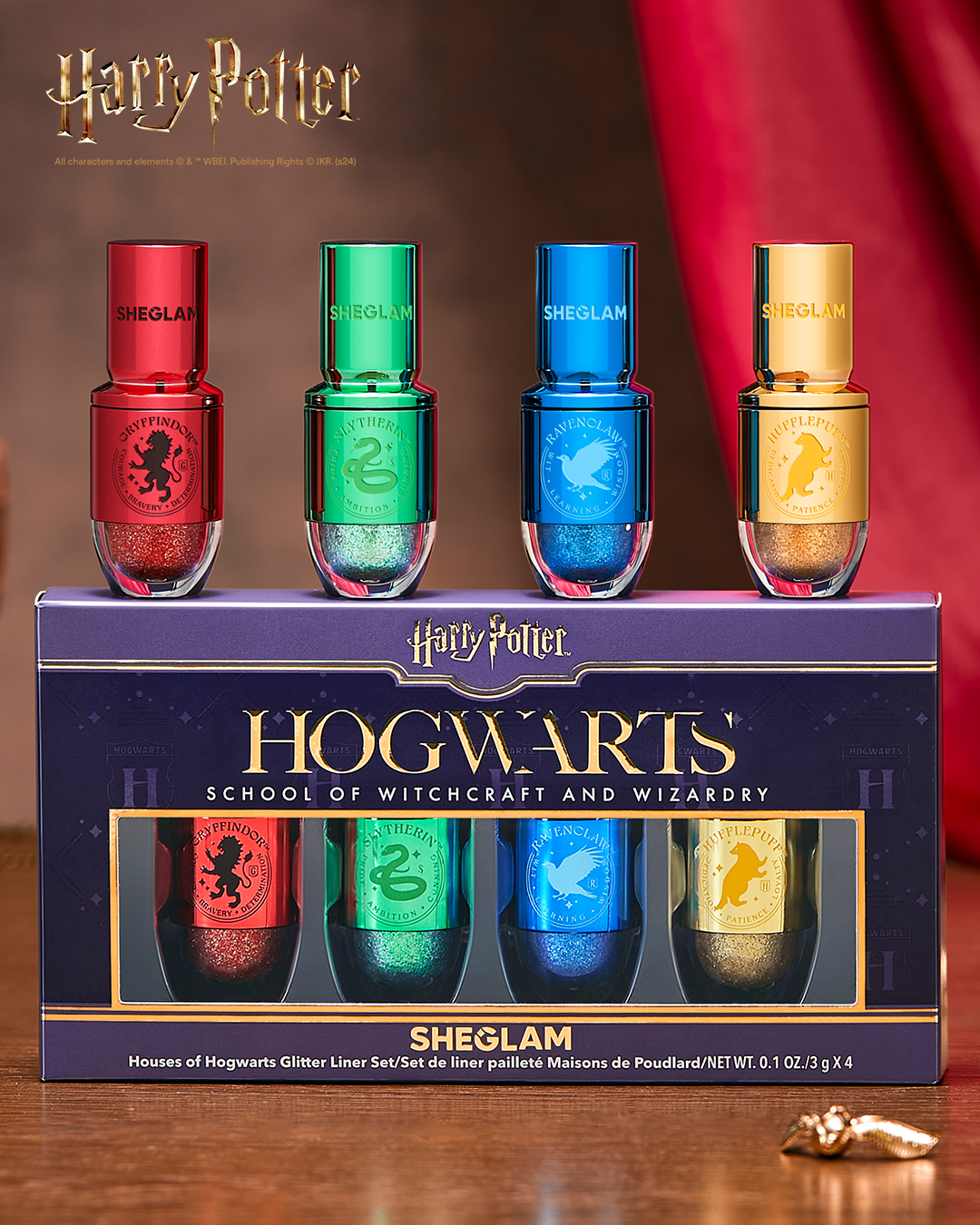 [Pre-Order] SHEGLAM x Harry Potter Houses Of Hogwarts Glitter Liner Set
