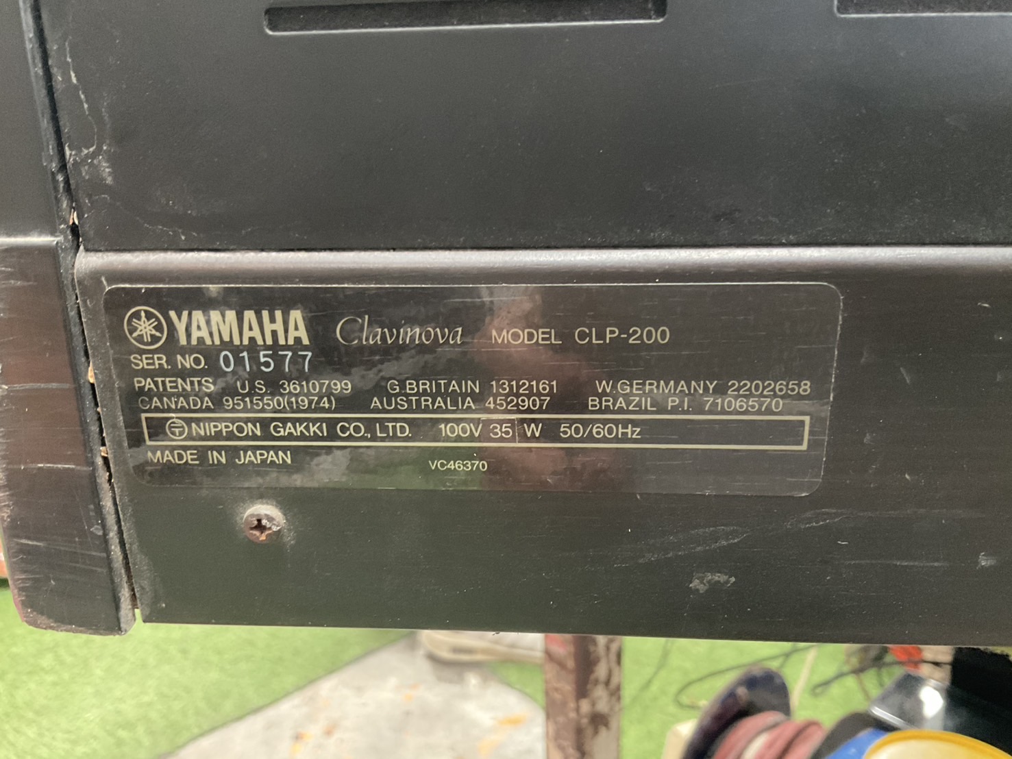 เปียโน YAMAHA : CLP-200 สินค้าไม่พร้อมใช้งาน (ต้องซ่อม)