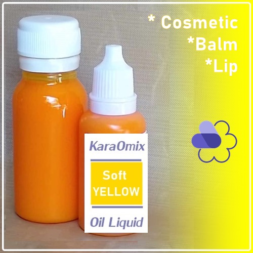 KaraOmix- Soft Yellow / Liquid oil color :Yellow สีเหลืองอ่อนละลายในน้ำมัน ของเหลวข้น ทิ้งไว้จะตกตะกอน ควรเขย่าขวดก่อนใช้ COA
