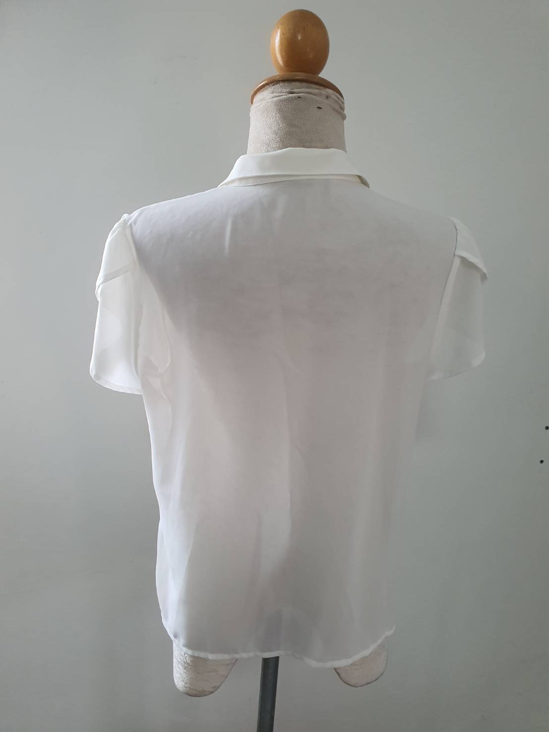 FF06038 เสื้อชีฟอง สีขาว แบรนด์ JOUSSE PARIS