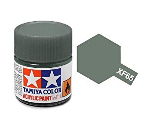 สีทาโมเดลสูตรน้ำอะคริลิกทามิย่า Tamiya Acrylic XF-65 Field Grey (10 ml)