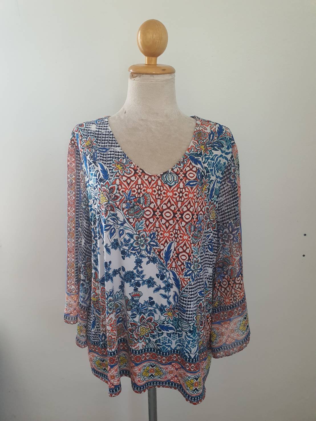 FF05455 เสื้อผ้ามือสอง ลวดลายสวย แบรนด์ Chico's