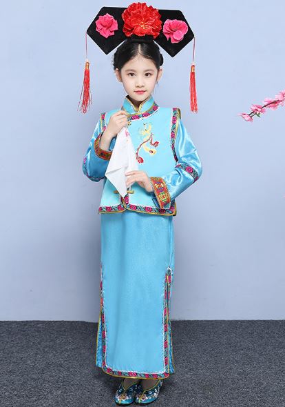 ชุดองค์หญิงน้อยราชวงศ์ชิง 女童古装清朝宫廷公主服装 Qing Dynasty Little Princess Court Costume