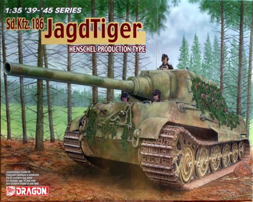 โมเดลรถถังจำลอง Dragon Models 1/35 DGM6285 Jagdtiger (Henschel)