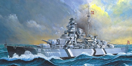 โมเดลเรือ Academy ขนาด 1/800 AC14208 BATTLESHIP BISMARCK