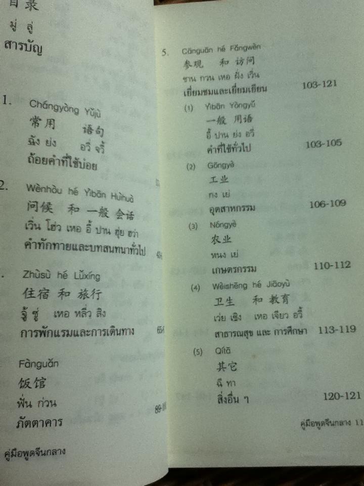 คู่มือพูดจีนกลาง ฉบับพกติดตัวท่องทั่วโลก/ ยงชวน มิตรอารี