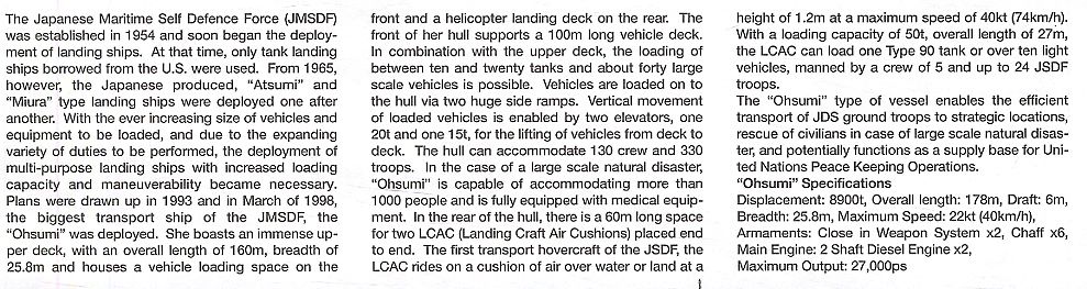 โมเดลเรือรบทามิย่า ขนาด 1/700 Tamiya TA31003 JDS (JMSDF Defence Ship) LST-4001 Ohsumi