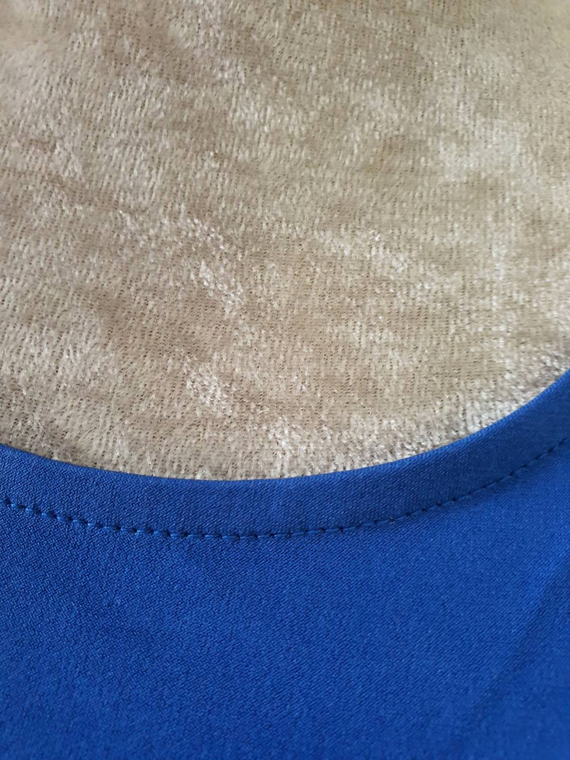 FF06221 เสื้อแฟชั่น สีฟ้าเข้ม แบรนด์ ALFAN อก 38-42 นิ้ว