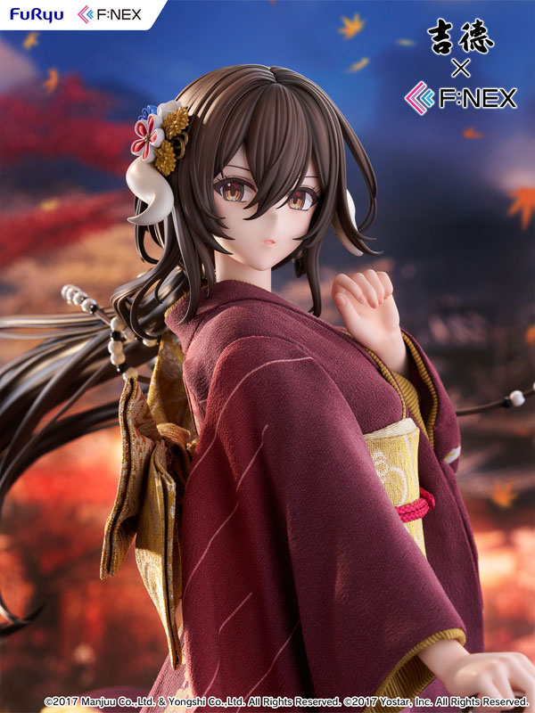 Yoshitoku x F:NEX Mikasa blue flower komachi ver -Japanese Doll- 1/4 Scale Figure(Pre-order)(Single Shipment)