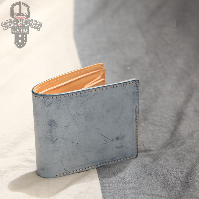 BR-5129 กระเป๋าสตางค์ ใบสั้น Briddle Leather
