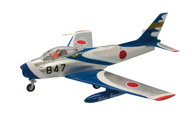 โมเดลเครื่องบินจำลอง ยี่ห้อเอฟทอย ขนาด 1/144 ชุด Blue Impulse of That Day #2 F-86F YD1961-1964 Blue