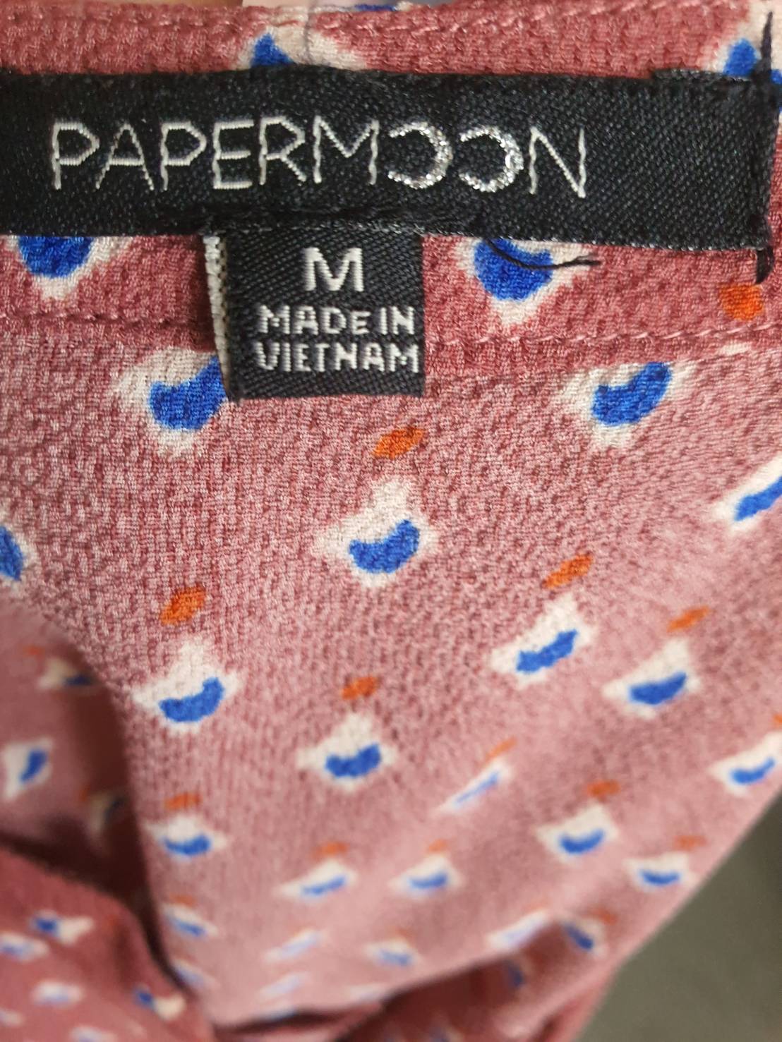 FF06166 เสื้อชีฟองเปิดไหล่ มือสอง PAPERMCCN อก 36 นิ้ว