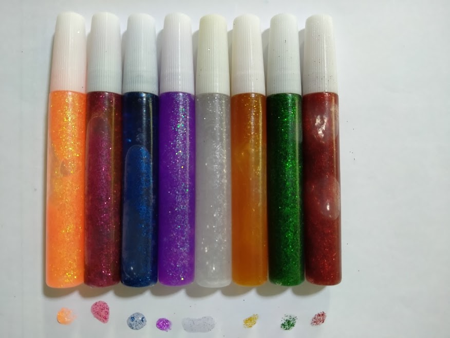 สีฟรุ้งฟริ้ง สีกลิตเตอร์ กากเพชร ชุดสีกากเพชร Glitter Color Collection Set 8แท่ง/แพ็ค สำหรับงานประดิษฐ์ หัตถกรรม ตกแต่ง งานศิลปะ ระบายหน้ากากงิ้วจีน