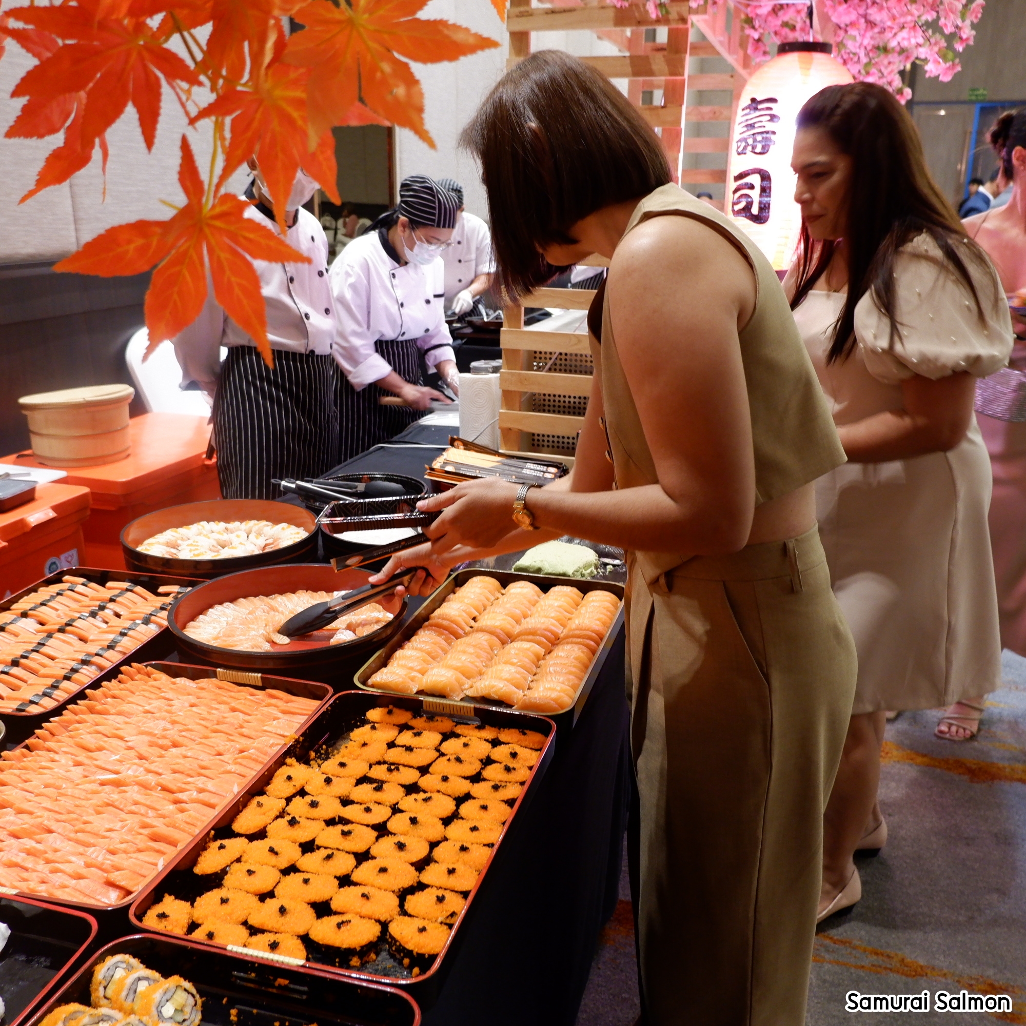 รับจัดเลี้ยงอาหารญี่ปุ่น งานแต่งงาน ที่ THE HALLS wedding