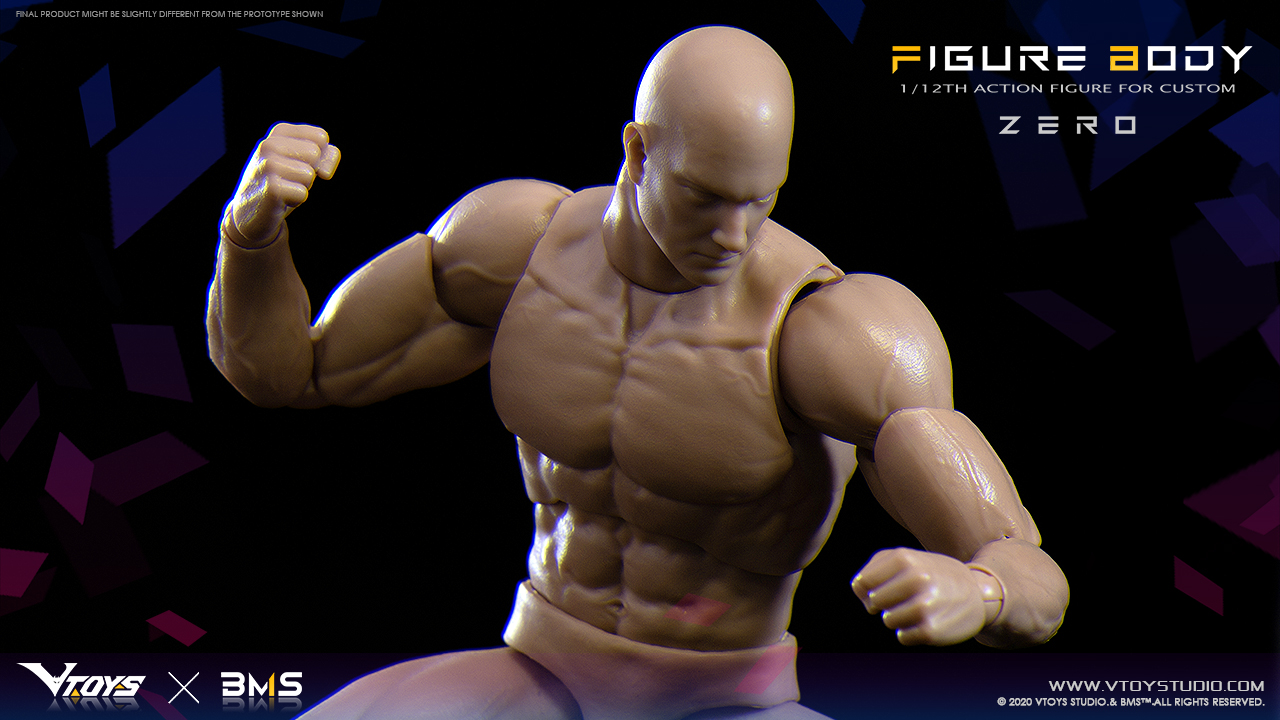 Vtoys x BMS VSD003 1/12 Scale Movable Figure Body Zero(In-stock)