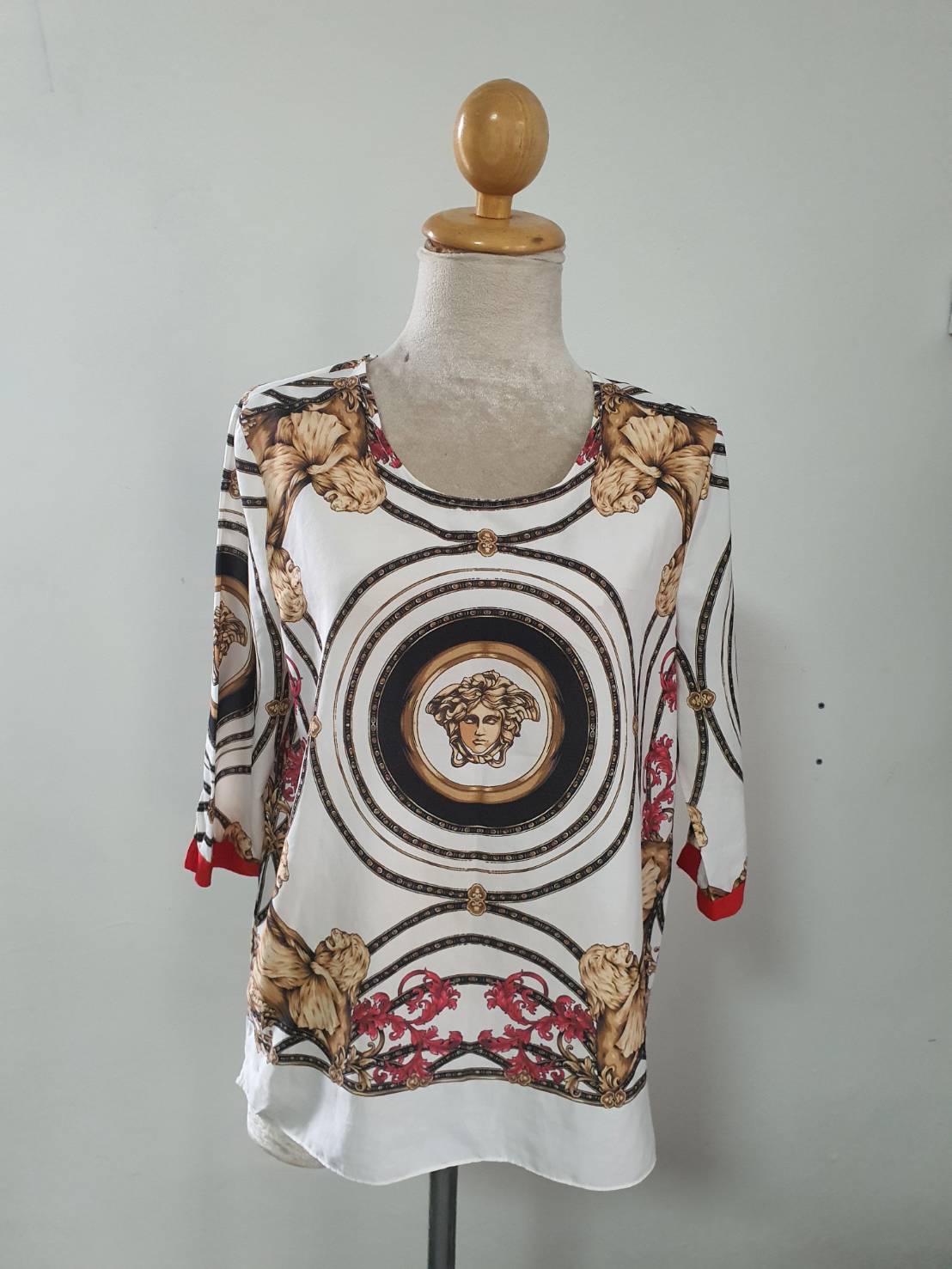 FF05485 เสื้อแฟชั่นชีฟอง ลวดลายสวย