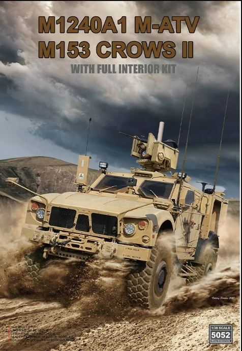 โมเดลรถถัง Ryefield Model (RFM) 1/35 RM-5052 M1240A1 M-ATV (M153 CROWS II ) with full interior