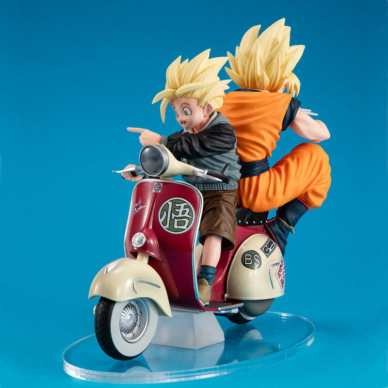 Desktop Real McCoy EX Dragon Ball Z Super Saiyan Son Goku & Super Saiyan Son Gohan & Bike(Pre-order)