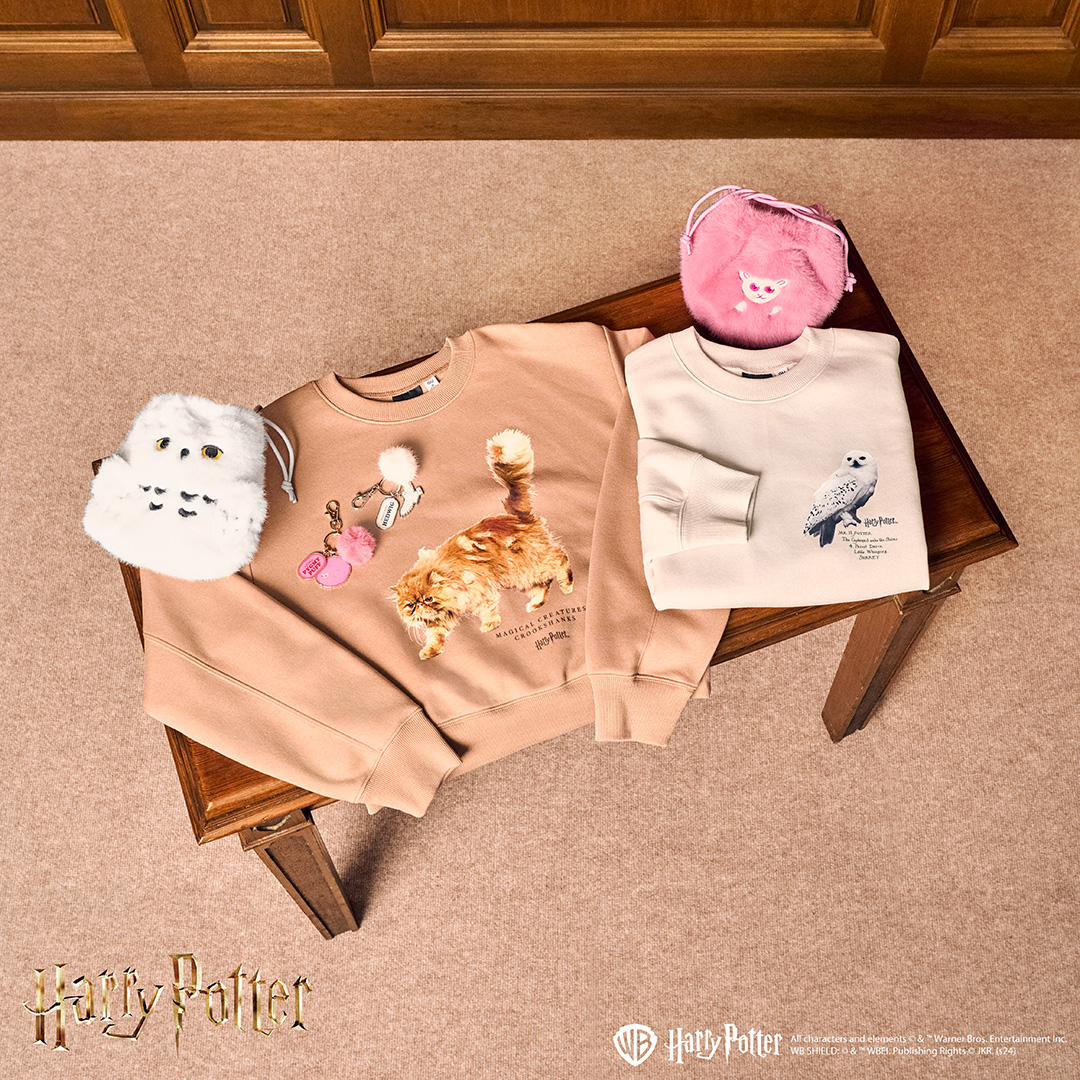 [Pre-Order] GU x Harry Potter เสื้อสเวตเตอร์ สัตว์วิเศษ ครุกแชงค์ เฮ็ดวิก