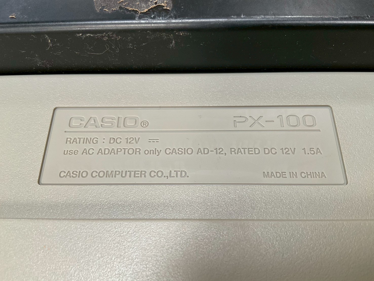 เปียโน CASIO : PX-100AW สินค้าไม่พร้อมใช้งาน (ต้องซ่อม)