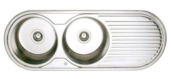 CT822TD อ่างซิงค์สแตนเลส 2 หลุมมีที่พักจาน