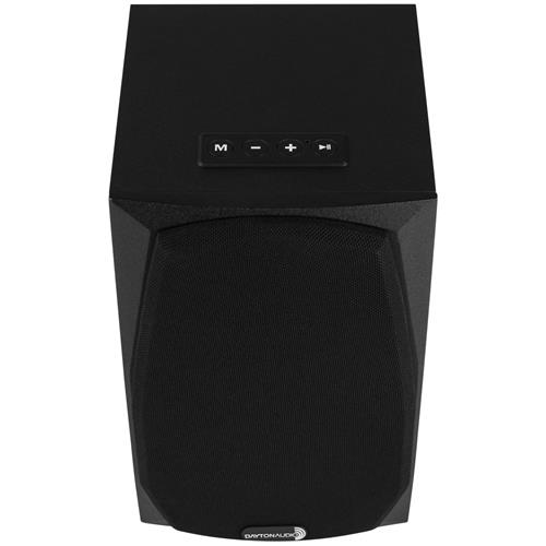 Dayton Audio MK402BTX Powered Bluetooth 4" 2-Way Bookshelf Speaker Pair with 3.5mm Aux In