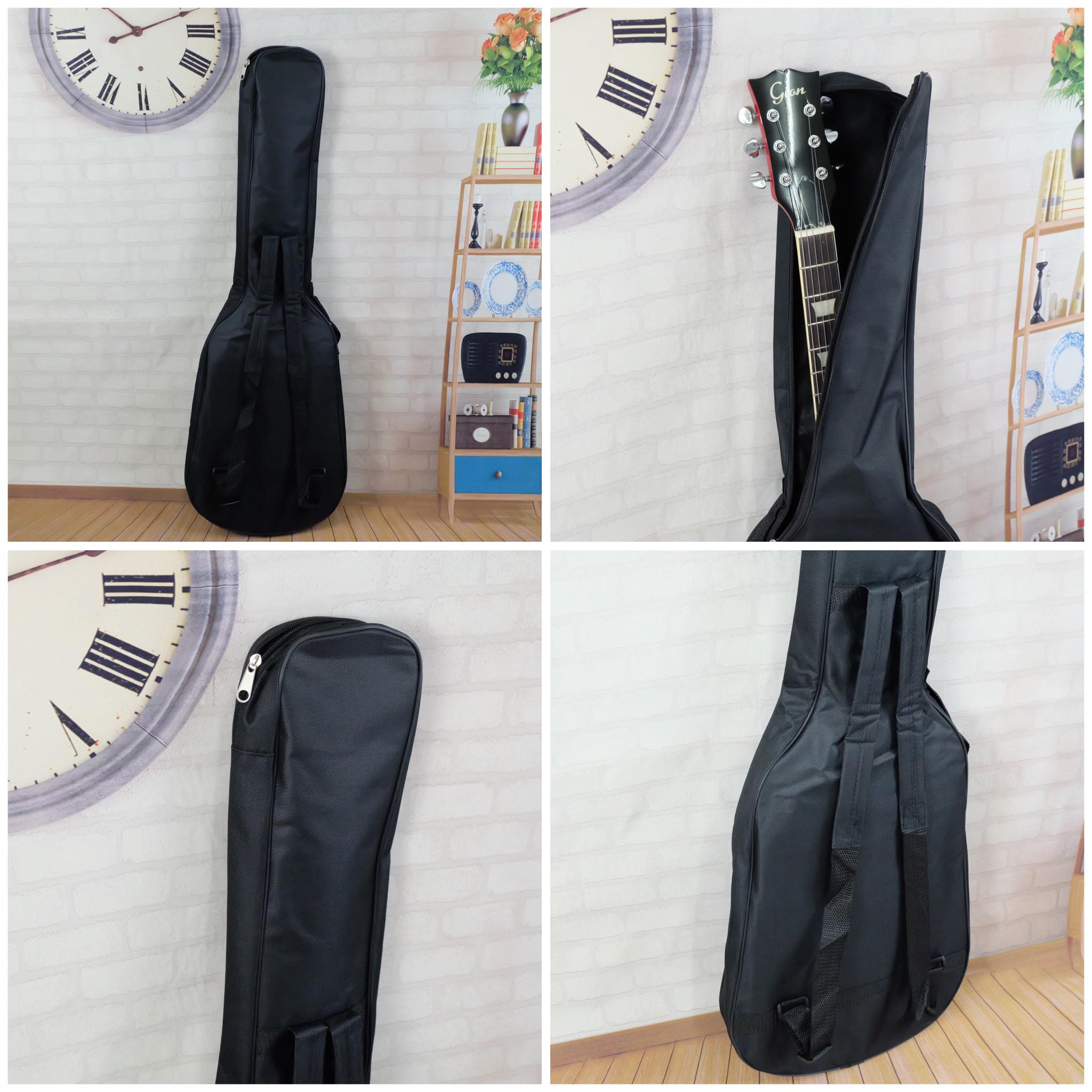 กระเป๋าซอฟเคส กีต้าร์ไฟฟ้า ผ้าอ๊อกฟอร์ด 600D สีดำ