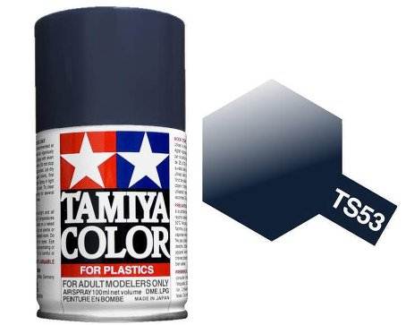 สีพ่นโมเดลรถ สีพ่นโครงรถ สีสเปรย์ทามิย่า Tamiya Spray Color TS-53 Deep Metallic Blue (100 ml)