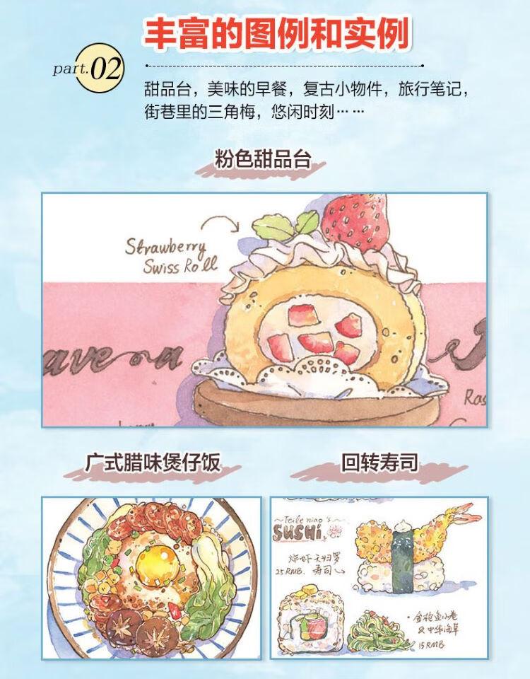 (พร้อมส่ง) หนังสือวาดภาพระบายสีด้วยหมึกและสีน้ำ