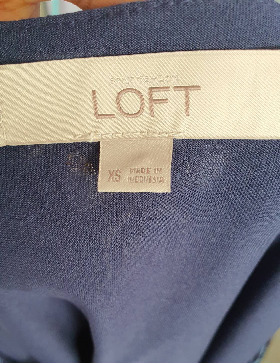 FF02568 เสื้อแฟชั่น ฉลุลาย สีดำ แบรนด์ ANN TAYLOR LOFT อก 36-37 นิ้ว
