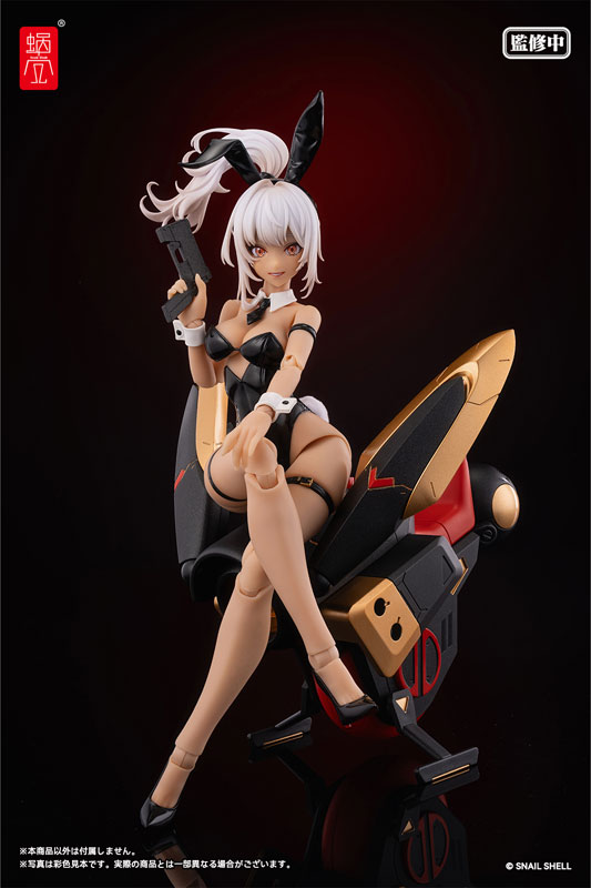 [Exclusive Sale] Cyclone Bunny & Gear Set Deluxe Black Ver. 1/12 Complete Model Action Figure(Pre-order)
