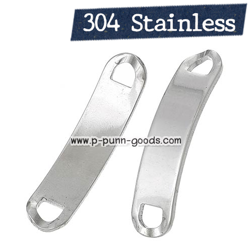 แผ่นป้ายสแตนเลส 10 มม x 44 มม. (Stainless Steel)