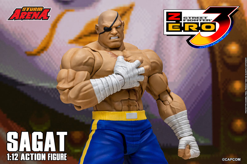 Street Fighter Alpha 3 1/12 Scale Action Figure Sagat(Provisional Pre-order)