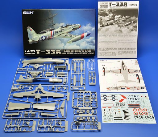 โมเดลเครื่องบิน Great Wall Hobby 1/48 L4819 T-33A "SHOOTING STAR" EARLY VERSION