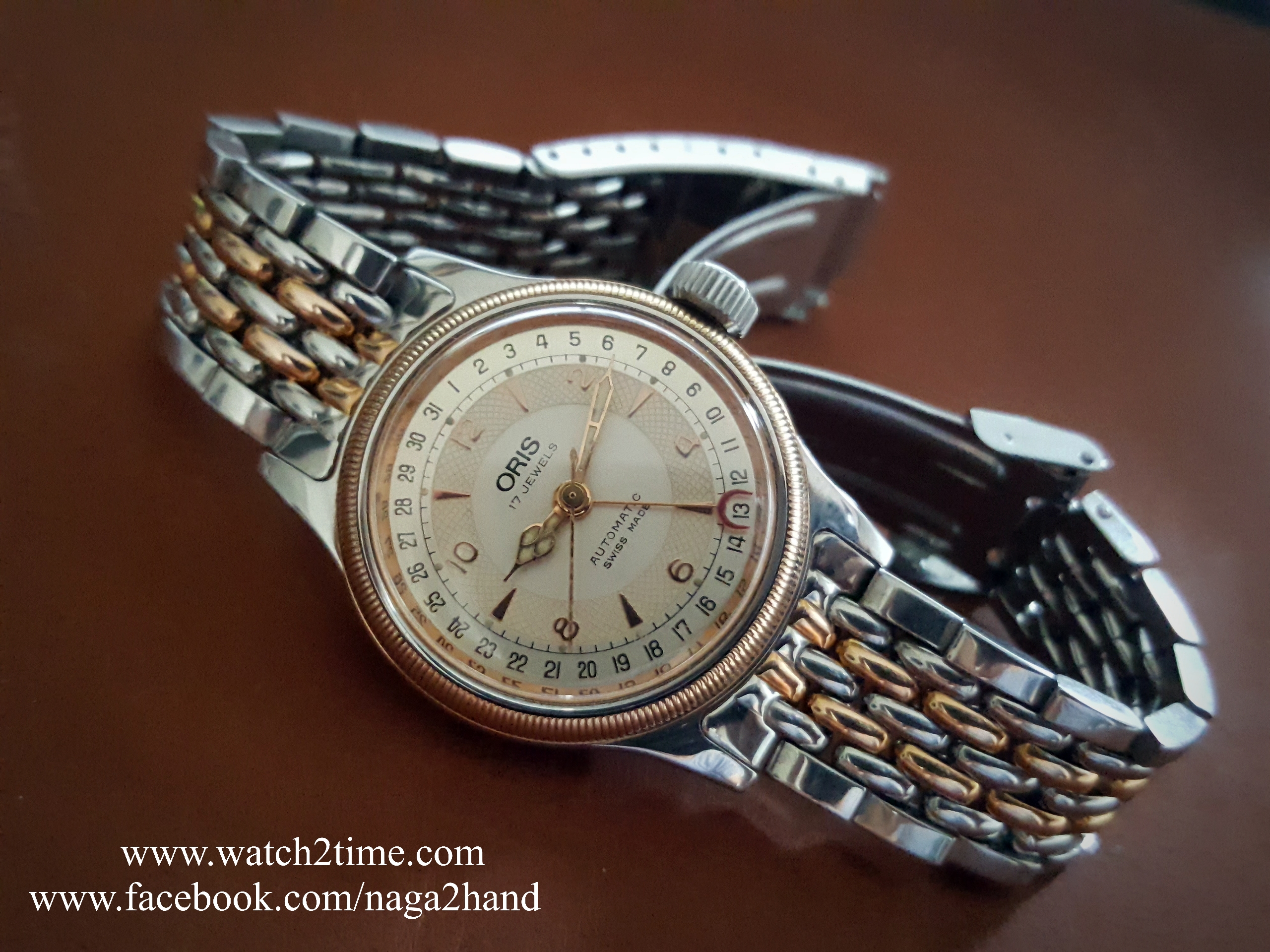 ขาย นาฬิกาข้อมือ Oris Big Crown made Swiss ทอง 2 กษัตริ