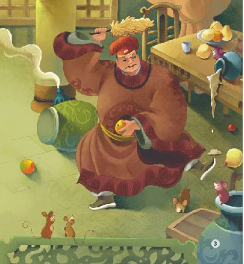 หนังสืออ่านนอกเวลาภาษิตจีนและเรื่องเล่านักษัตรปีชวด + CD 中文小书架—汉语分级读物(初级):十二生肖成语故事 鼠(含1CD-ROM) Chinese Idioms about Rats & Their Related Stories + CD