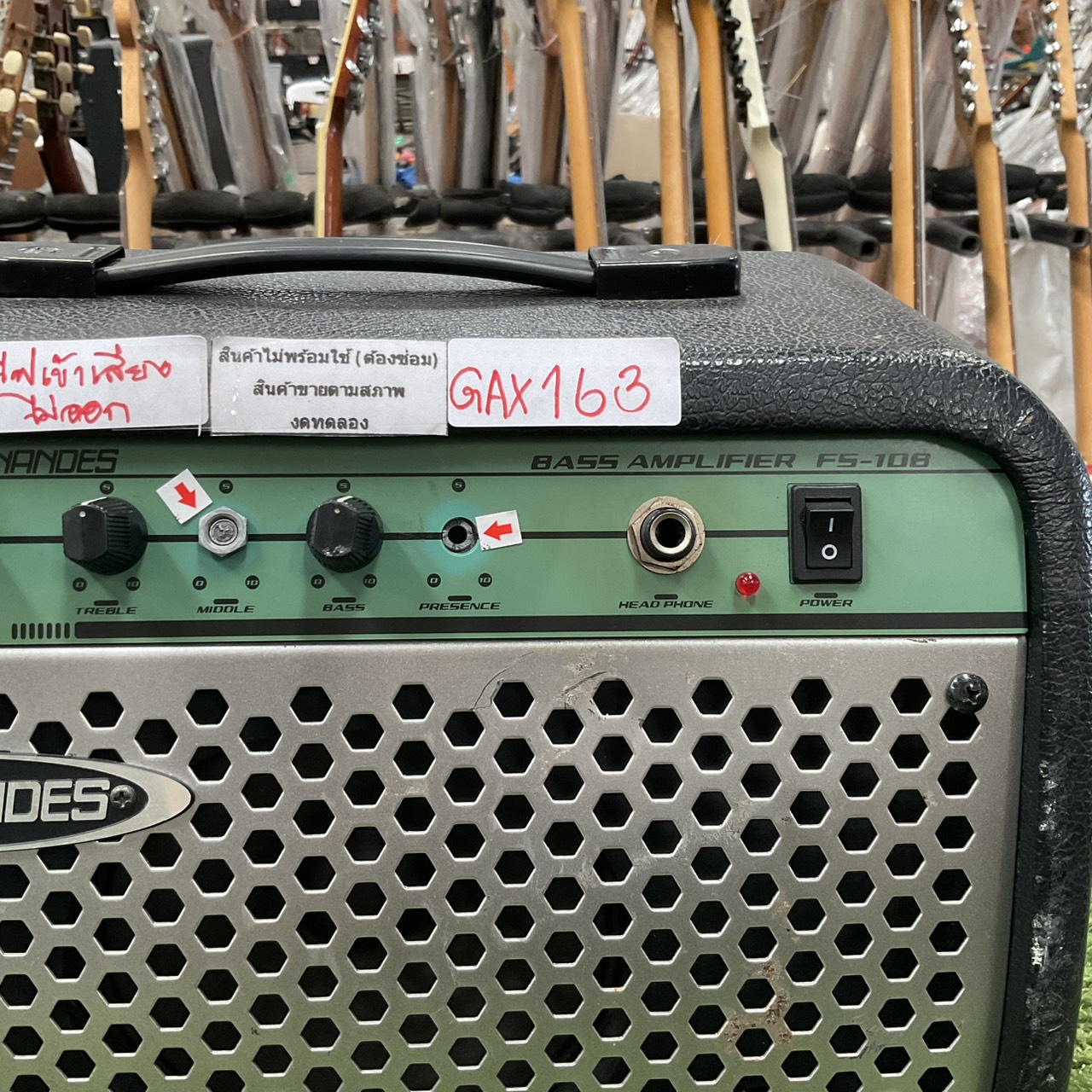 แอมป์เบส FERNANDES : FS-10B สินค้าไม่พร้อมใช้งาน (ต้องซ่อม)