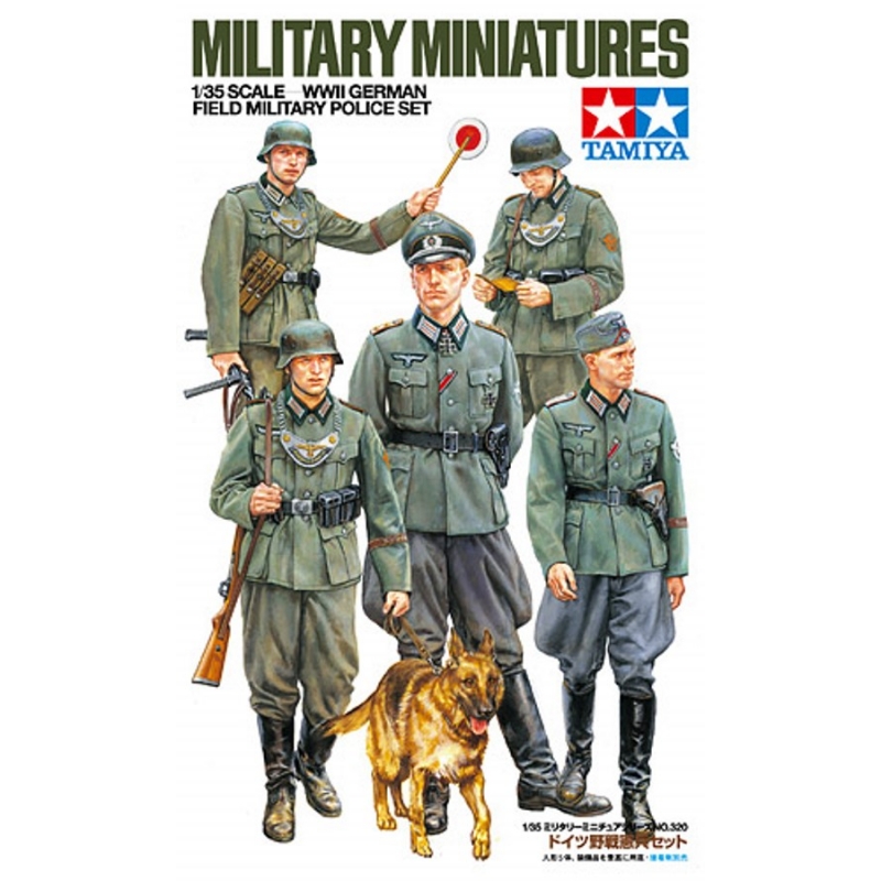 โมเดลฟิกเกอร์ทหาร Tamiya ขนาด 1/35 TA35320 WWII German Field Military Police Set