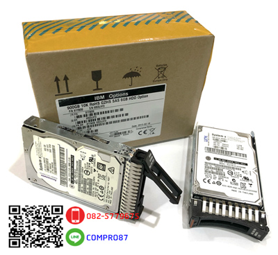 90Y8872,90Y8873,90Y8876,ST9600205SS, (ขาย ราคา) IBM 600GB 10K 6Gbps SAS 2.5" HDD