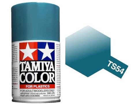 สีพ่นโมเดลรถ สีพ่นโครงรถ สีสเปรย์ทามิย่า Tamiya Spray Color TS-54 Light Metallic Blue (100 ml)