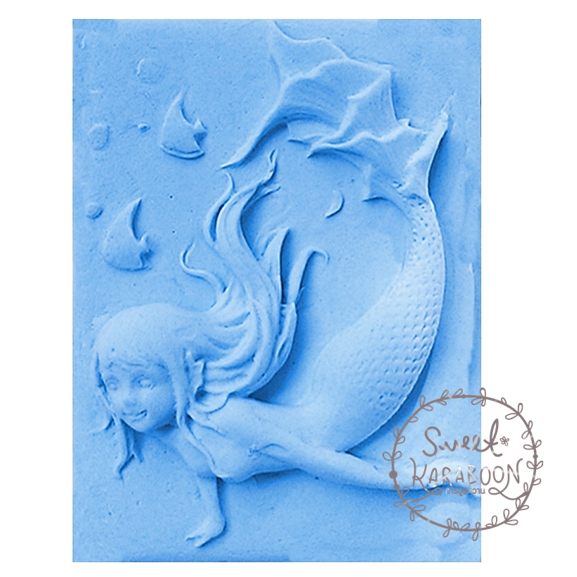 พิมพ์สบู่ 3-D เมอร์เมด 002M 80 กรัม