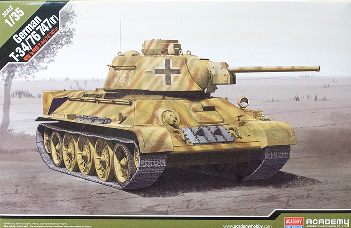 โมเดลรถถัง Academy ขนาด 1/35 AC13502 German T-34/76 747(r)