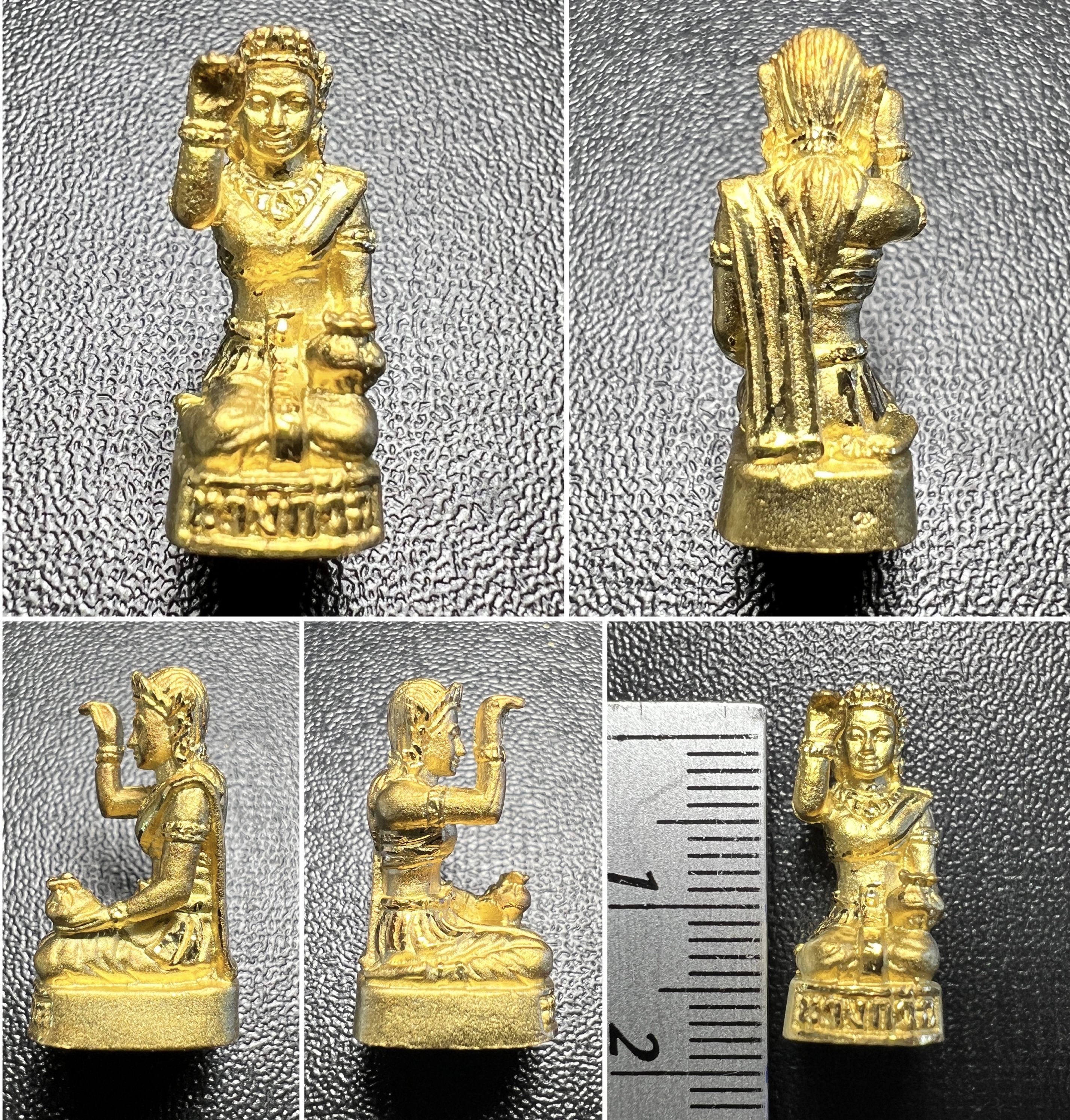 แม่นางกวักอายุยืน (พิมพ์เล็ก ชุบทอง) Longevity Nangkwak (Small size, Gold plated). SKU-02042