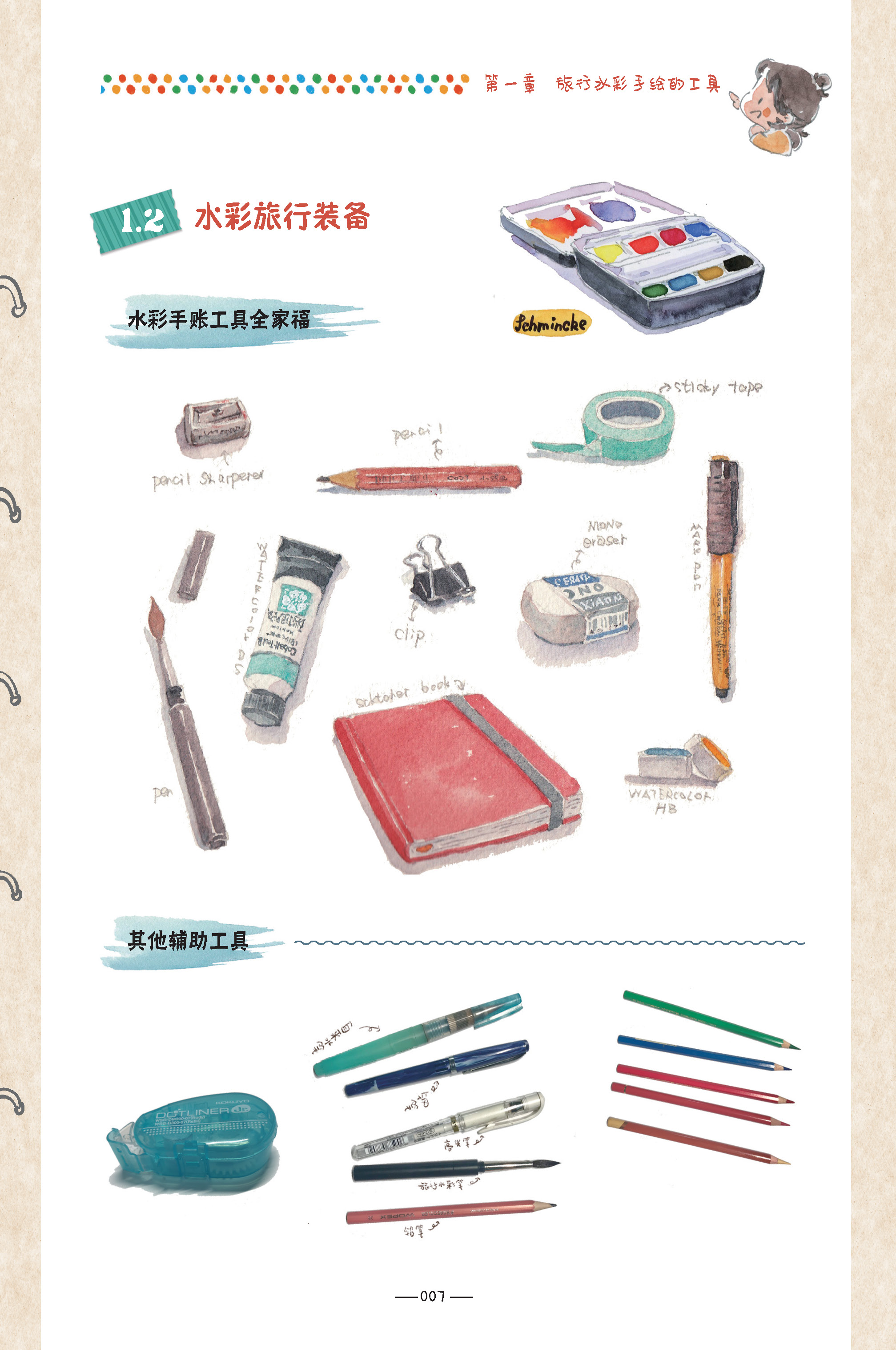 (ลดราคา-มีรอยจากการขนส่ง) หนังสือ Watercolor journal course