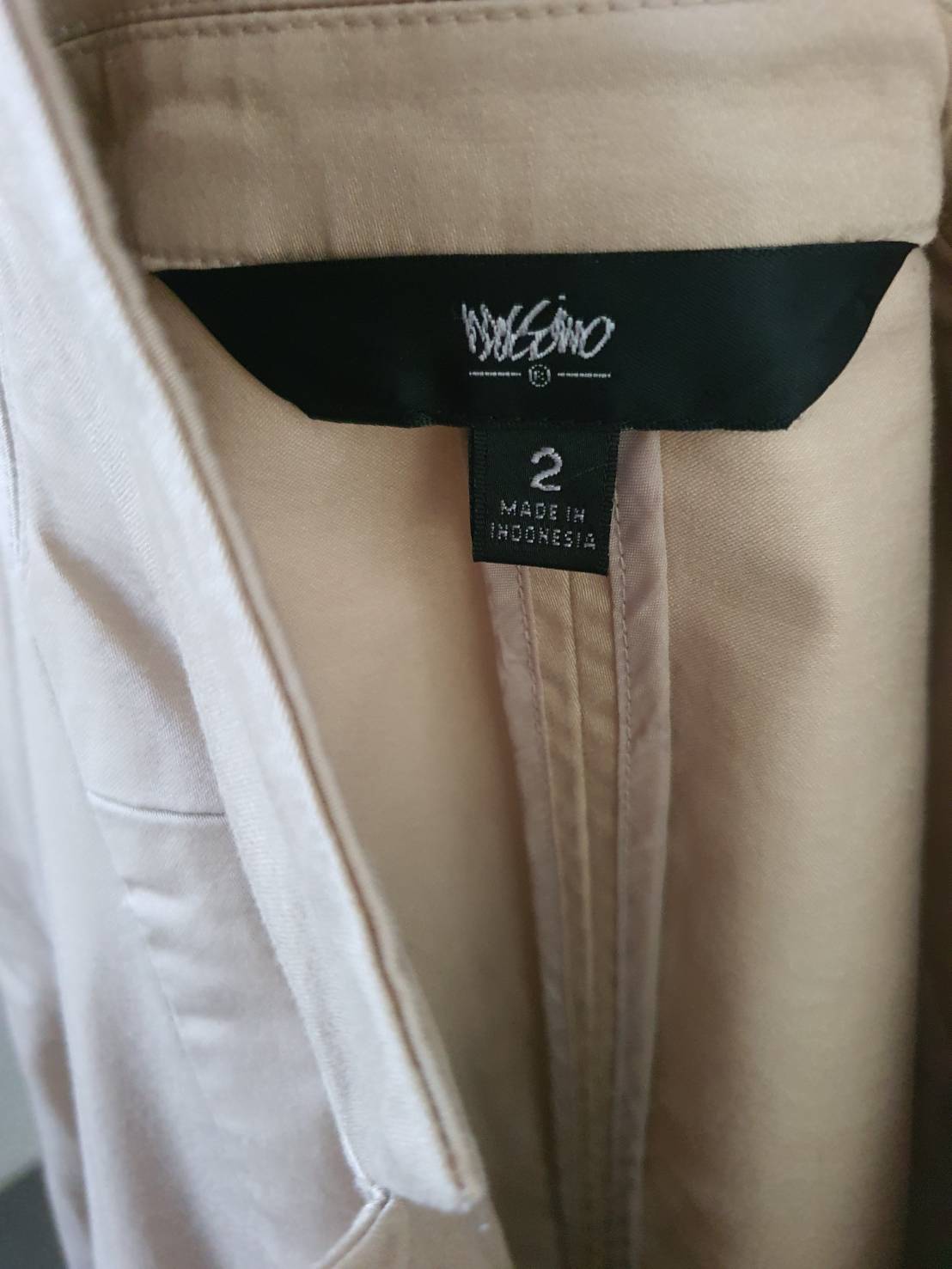FF06226 เสื้อสูท สีน้ำตาลเบจ แบรนด์ mossimo อก 32 นิ้ว