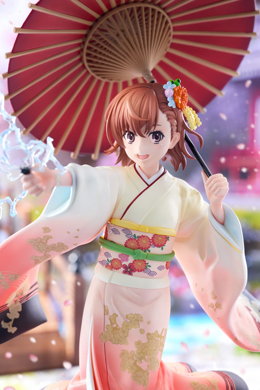 KDcolle A Certain Scientific Railgun T Mikoto Misaka Furisode Kimono ver. 1/7 Complete Figure(Pre-order)